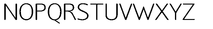 Chatwin Rounded Extra Light Semi Expanded Font UPPERCASE