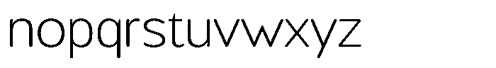 Chatwin Rounded Extra Light Semi Expanded Font LOWERCASE