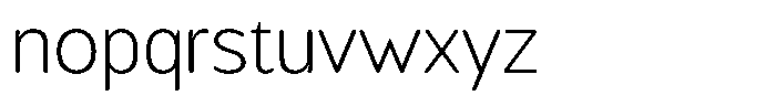 Chatwin Rounded Extra Light Font LOWERCASE