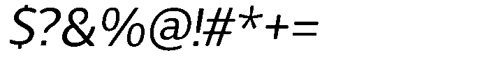 Chatwin Rounded Italic Font OTHER CHARS
