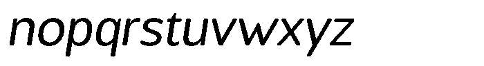 Chatwin Rounded Italic Font LOWERCASE