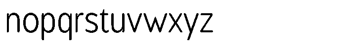 Chatwin Rounded Light Condensed Font LOWERCASE