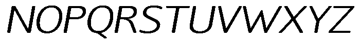 Chatwin Rounded Light Expanded Italic Font UPPERCASE