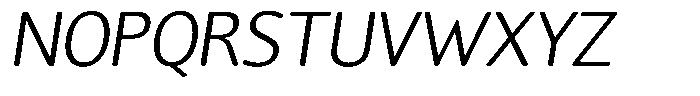 Chatwin Rounded Light Italic Font UPPERCASE