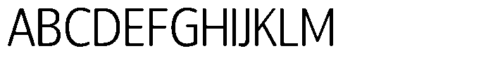 Chatwin Rounded Light Semi Condensed Font UPPERCASE