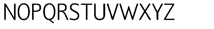 Chatwin Rounded Light Semi Condensed Font UPPERCASE