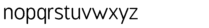 Chatwin Rounded Light Semi Condensed Font LOWERCASE
