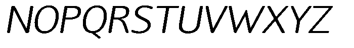 Chatwin Rounded Light Semi Expanded Italic Font UPPERCASE