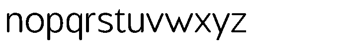 Chatwin Rounded Light Font LOWERCASE