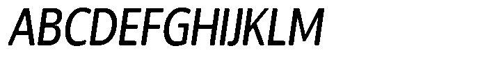 Chatwin Rounded Medium Condensed Italic Font UPPERCASE