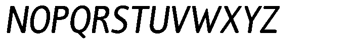 Chatwin Rounded Medium Condensed Italic Font UPPERCASE