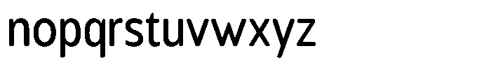 Chatwin Rounded Medium Condensed Font LOWERCASE