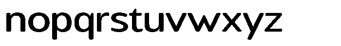 Chatwin Rounded Medium Expanded Font LOWERCASE
