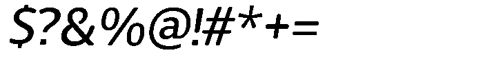 Chatwin Rounded Medium Italic Font OTHER CHARS