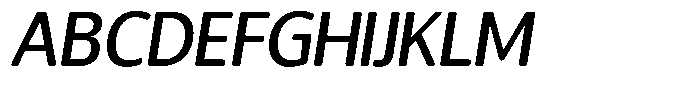 Chatwin Rounded Medium Italic Font UPPERCASE