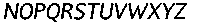 Chatwin Rounded Medium Italic Font UPPERCASE