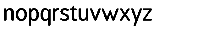 Chatwin Rounded Medium Semi Condensed Font LOWERCASE