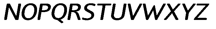 Chatwin Rounded Medium Semi Expanded Italic Font UPPERCASE