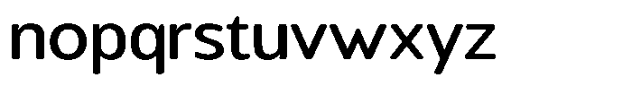 Chatwin Rounded Medium Semi Expanded Font LOWERCASE