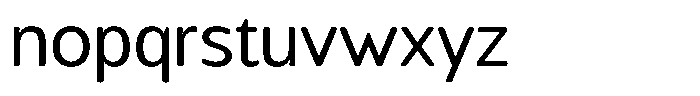 Chatwin Rounded Regular Font LOWERCASE