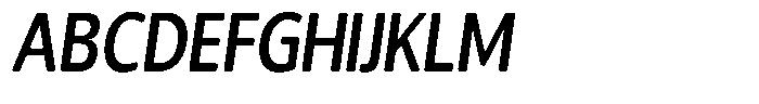 Chatwin Rounded Semi Bold Condensed Italic Font UPPERCASE