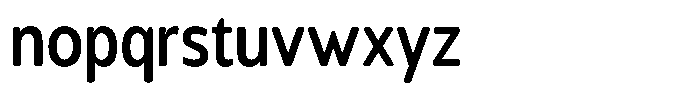 Chatwin Rounded Semi Bold Condensed Font LOWERCASE
