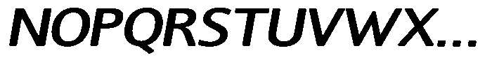 Chatwin Rounded Semi Bold Expanded Italic Font UPPERCASE
