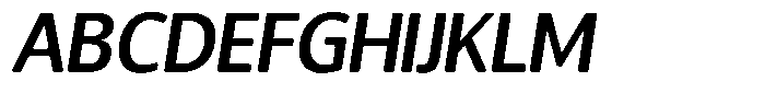 Chatwin Rounded Semi Bold Italic Font UPPERCASE