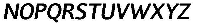 Chatwin Rounded Semi Bold Italic Font UPPERCASE