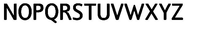 Chatwin Rounded Semi Bold Semi Condensed Font UPPERCASE