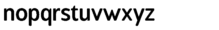Chatwin Rounded Semi Bold Semi Condensed Font LOWERCASE