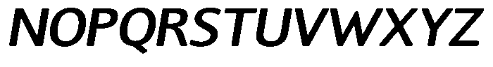 Chatwin Rounded Semi Bold Semi Expanded Italic Font UPPERCASE