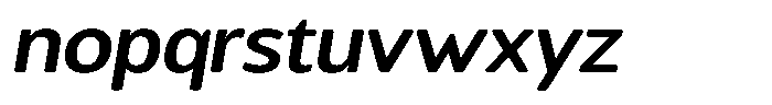 Chatwin Rounded Semi Bold Semi Expanded Italic Font LOWERCASE