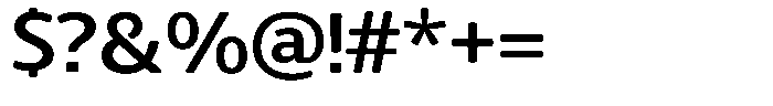 Chatwin Rounded Semi Bold Semi Expanded Font OTHER CHARS