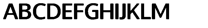 Chatwin Rounded Semi Bold Semi Expanded Font UPPERCASE