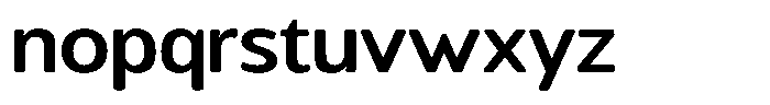 Chatwin Rounded Semi Bold Semi Expanded Font LOWERCASE
