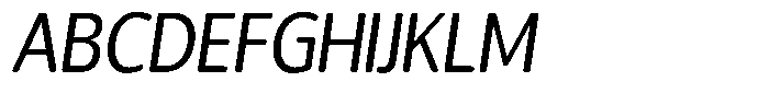 Chatwin Rounded Semi Condensed Italic Font UPPERCASE