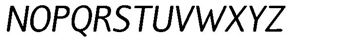 Chatwin Rounded Semi Condensed Italic Font UPPERCASE