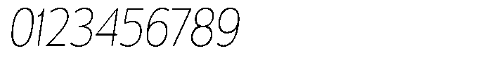 Chatwin Rounded Thin Condensed Italic Font OTHER CHARS