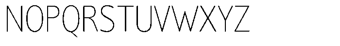 Chatwin Rounded Thin Condensed Font UPPERCASE