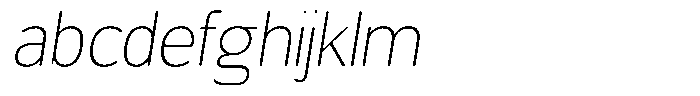 Chatwin Rounded Thin Italic FONT