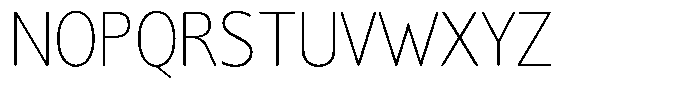 Chatwin Rounded Thin Semi Condensed Font UPPERCASE