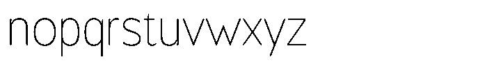 Chatwin Rounded Thin Semi Condensed Font LOWERCASE