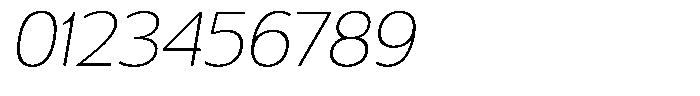 Chatwin Rounded Thin Semi Expanded Italic Font OTHER CHARS