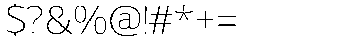 Chatwin Rounded Thin Semi Expanded Font OTHER CHARS