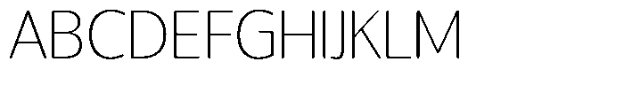 Chatwin Rounded Thin Semi Expanded Font UPPERCASE
