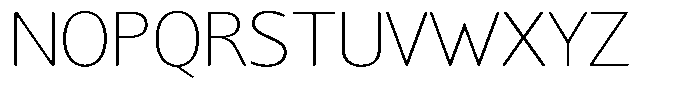 Chatwin Rounded Thin Semi Expanded Font UPPERCASE