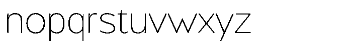 Chatwin Rounded Thin Semi Expanded Font LOWERCASE