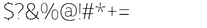 Chatwin Rounded Thin Font OTHER CHARS
