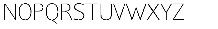 Chatwin Rounded Thin Font UPPERCASE